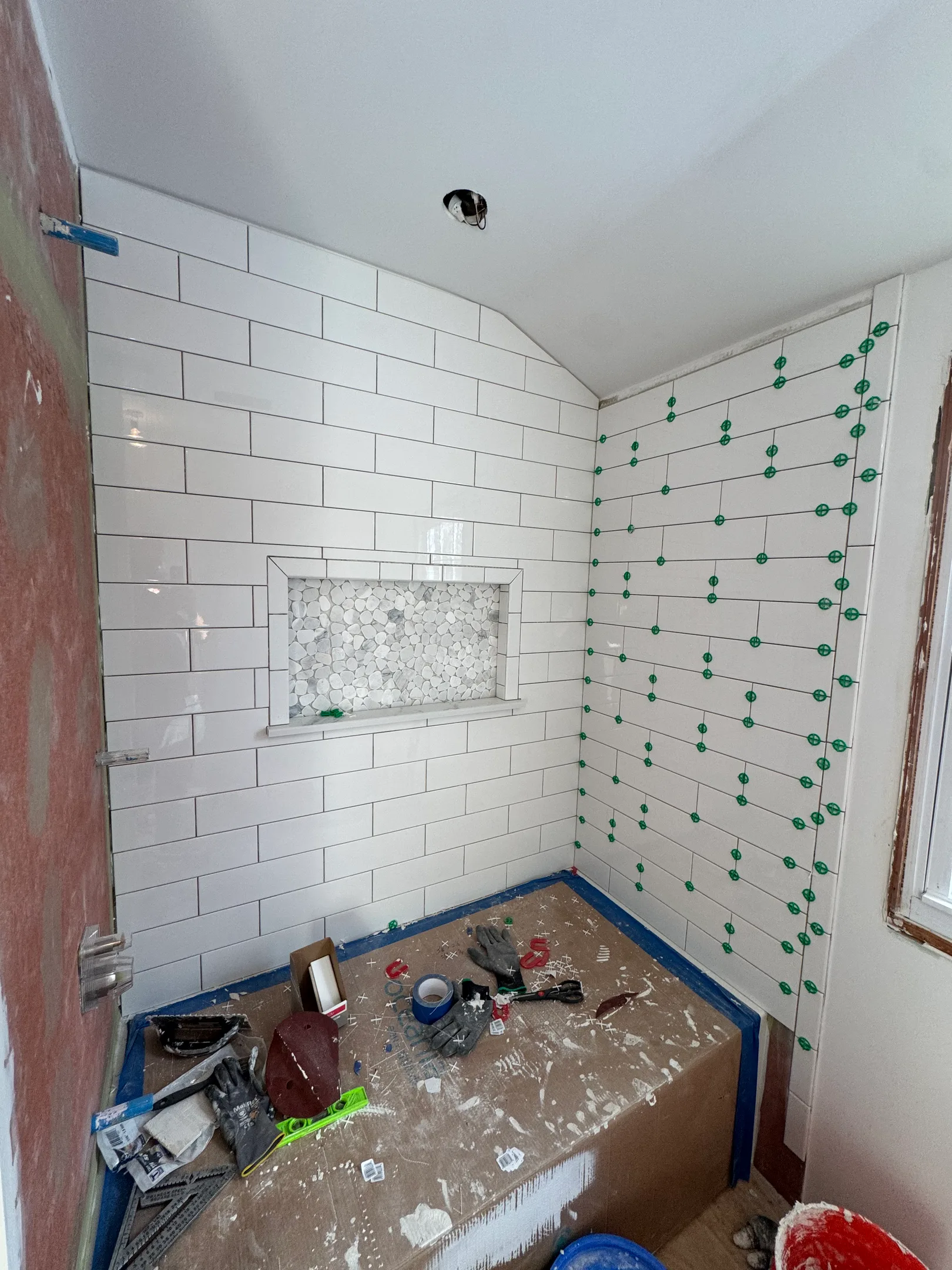 Interior bathroom remodel in progress Connecticut