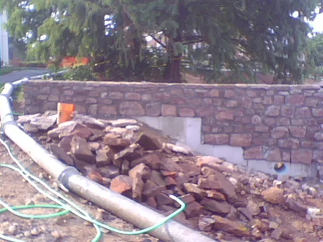 Stone water feature Choate Rosemary Hall Connecticut