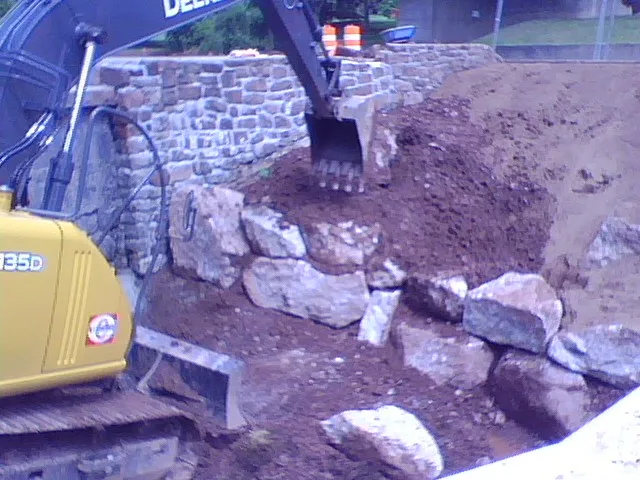 Stone dam spillway Choate Hall CT