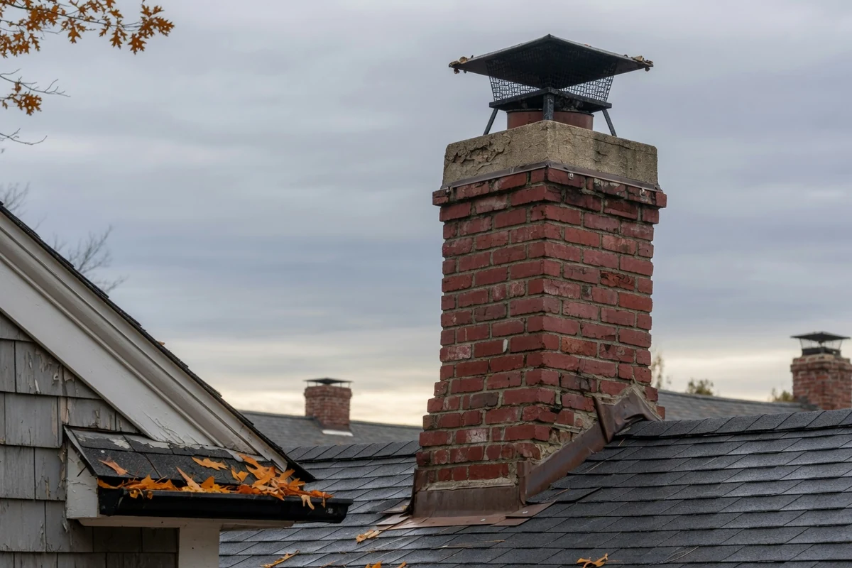 Brick chimney rebuild