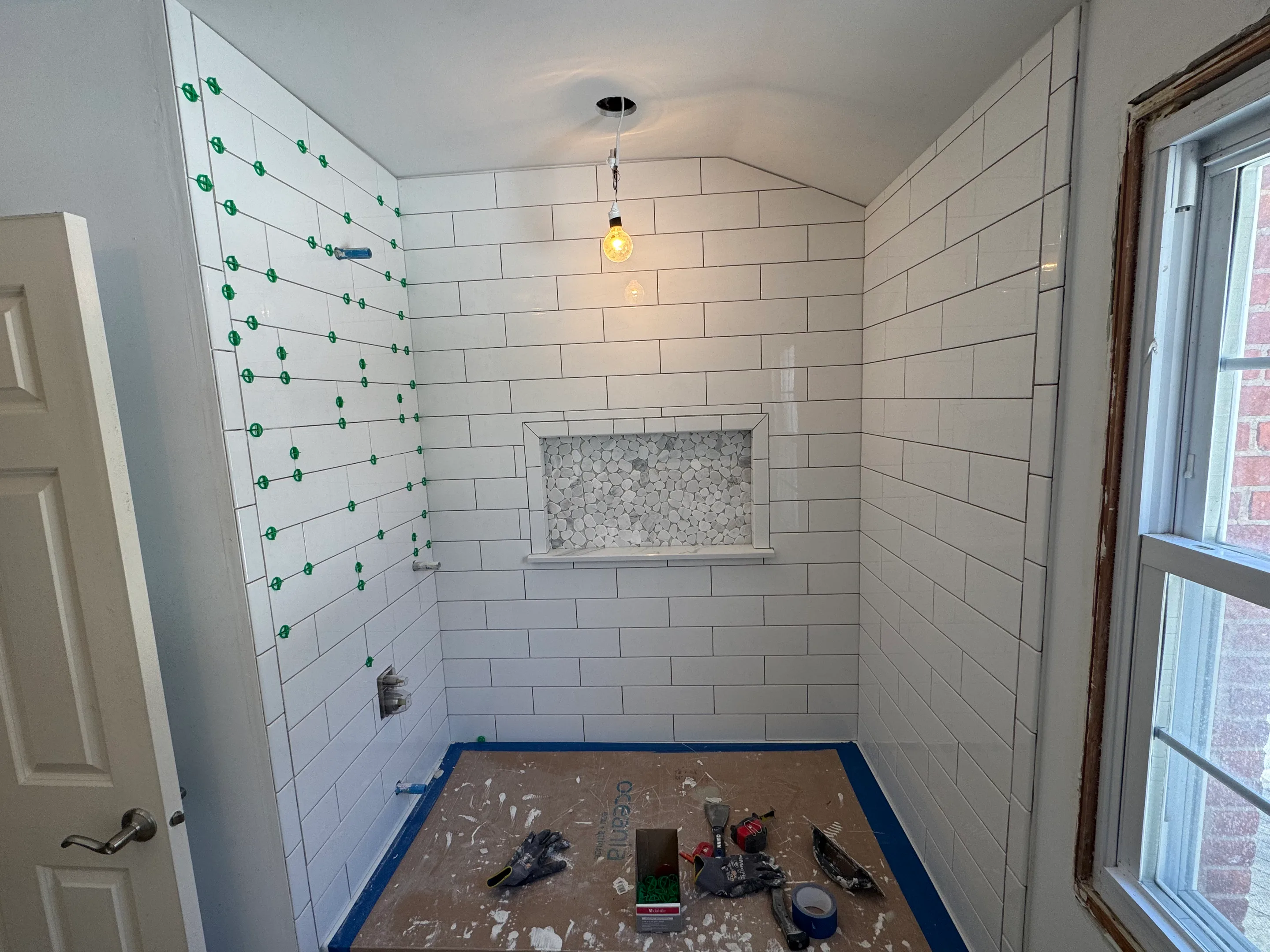 Custom tile shower installation Connecticut bathroom