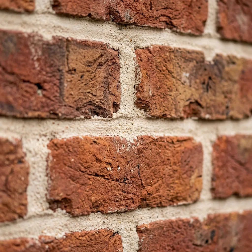 Lime-based mortar matched to historic brick joints