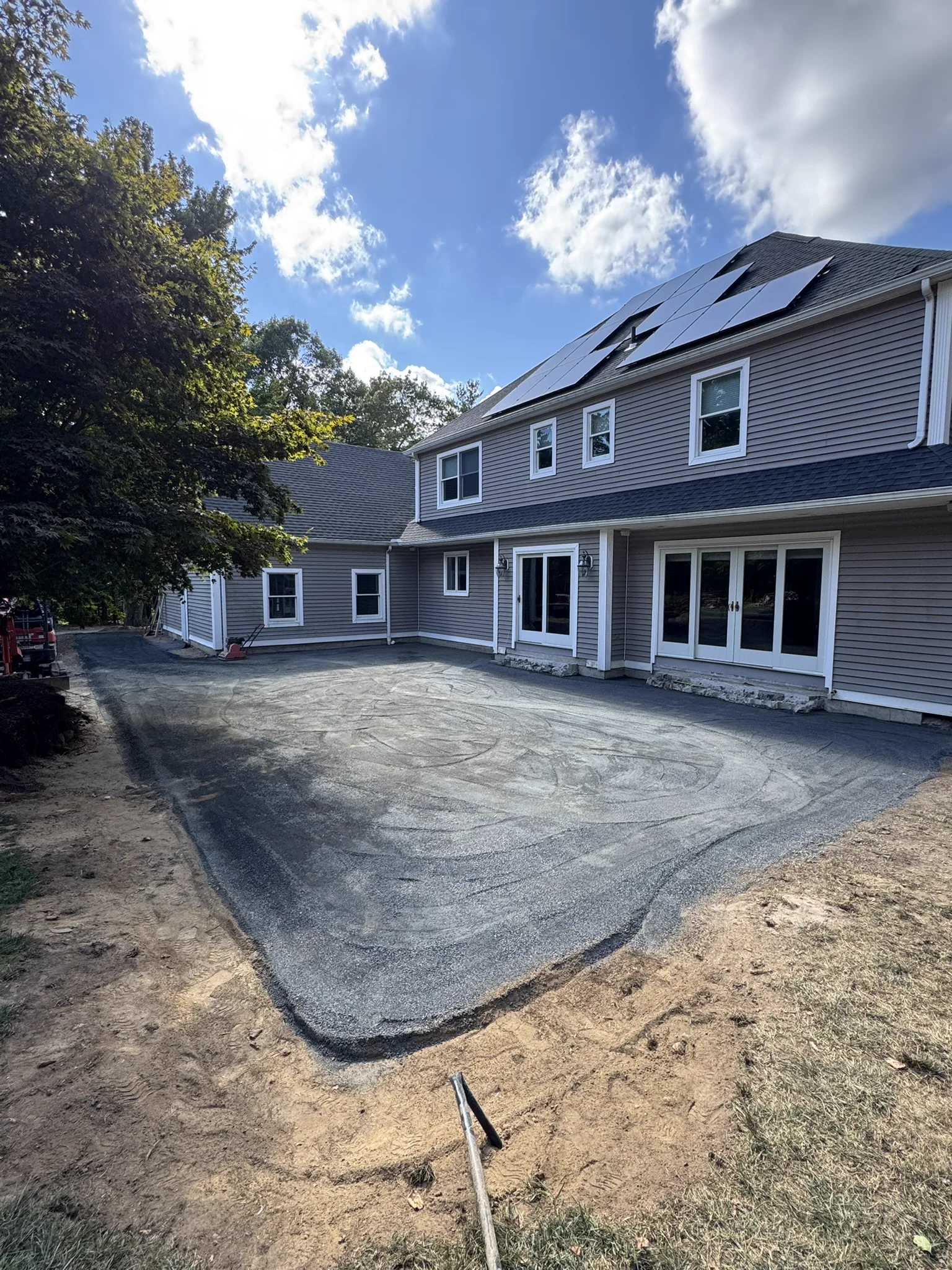 Ground preparation for paver patio Connecticut