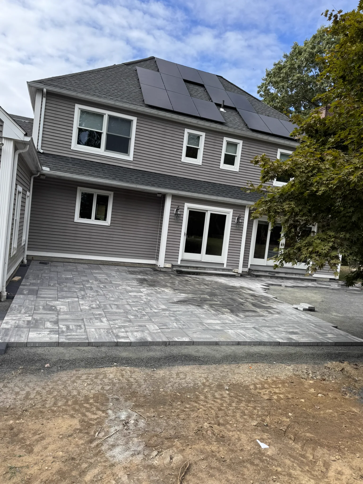 Paver patio base preparation Connecticut
