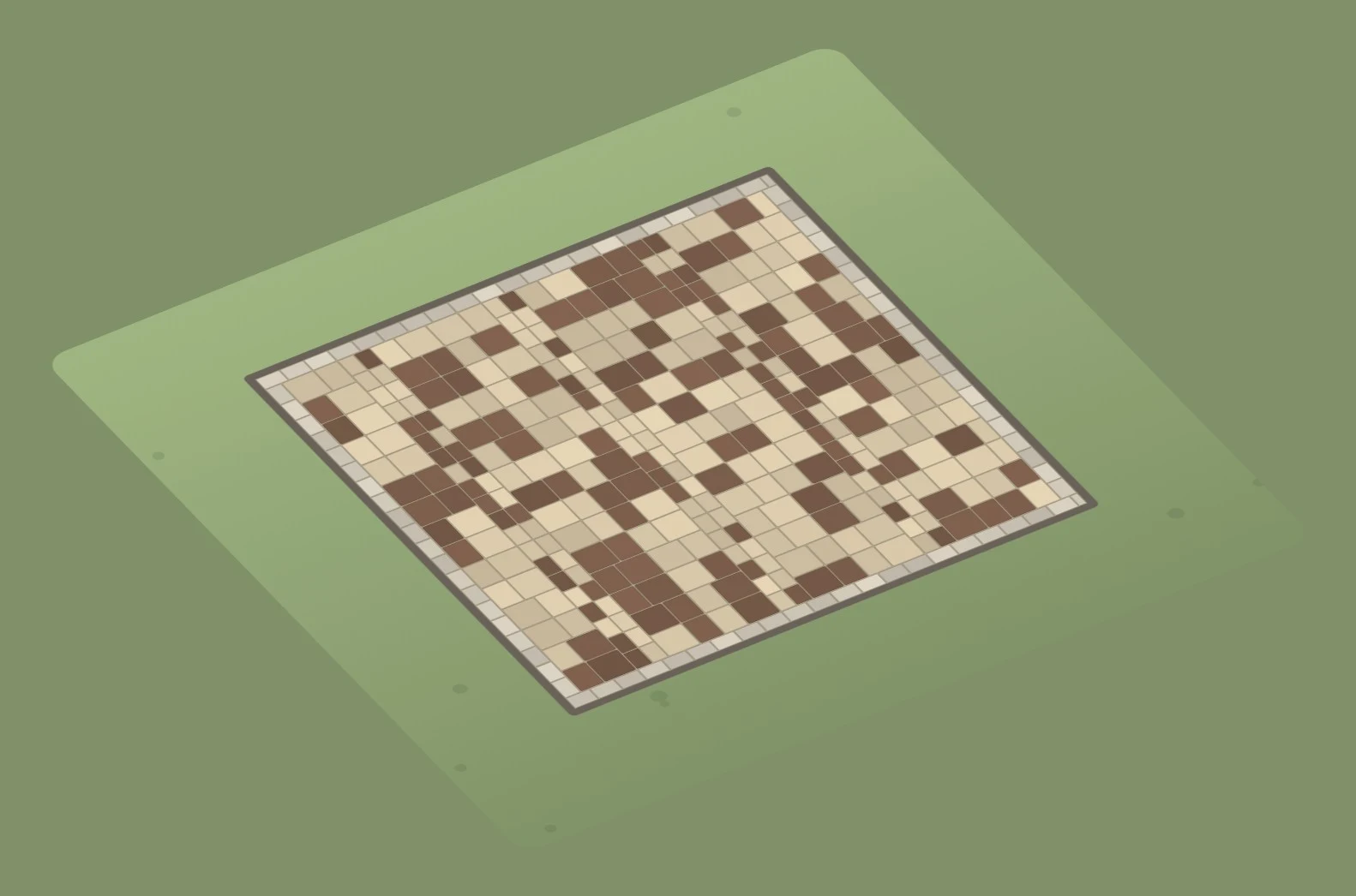 3D paver patio design created with the free Paver Design Studio